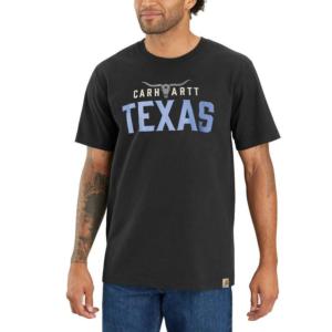 Relaxed Fit Heavyweight Short Sleeve Texas Graphic T-Shirt_image