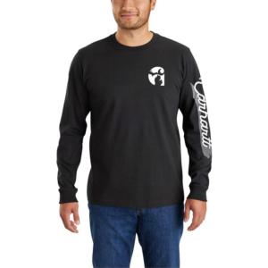 Loose Fit Heavyweight Long Sleeve Michigan Graphic T-Shirt_image