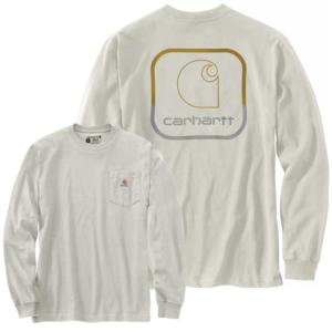 Loose Fit Heavyweight Long Sleeve Graphic Pocket T-Shirt_image