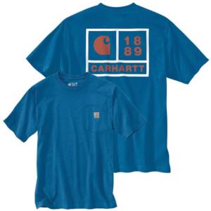 Loose Fit Heavyweight Short Sleeve Graphic Pocket T-Shirt_image