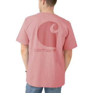 Relaxed Fit Heavyweight Graphic Pocket T-Shirt Pink Large_image