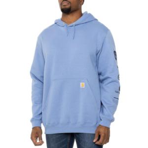 Loose Fit Midweight Graphic Arm Hooded Sweatshirt_image