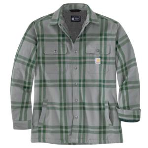 Relaxed Fit Sherpa Lined Flannel Shirt Jac_image