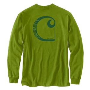 Relaxed Fit Heavyweight Long Sleeve Graphic Pocket T-Shirt_image