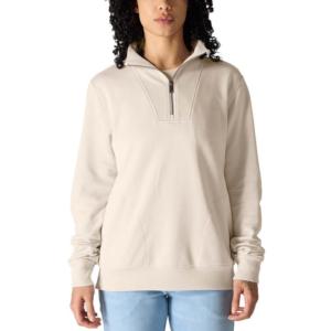 Relaxed Fit TENCEL Half-Zip Mock-Neck Sweatshirt_image