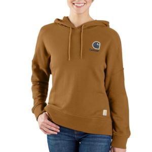 TENCEL Fiber Loose Fit Graphic Hooded Sweatshirt_image