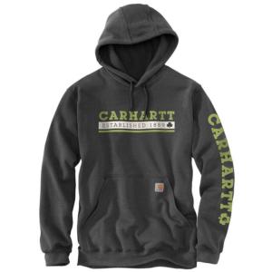 Loose Fit Midweight Graphic Shamrock Hooded Sweatshirt_image