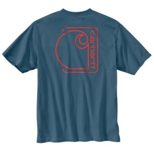 Relaxed Fit Lightweight Short Sleeve Graphic Pocket T-Shirt_image