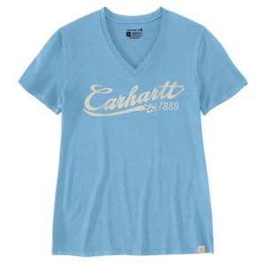 TENCEL Relaxed Fit Short Sleeve Graphic V-Neck T-Shirt_image
