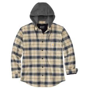Relaxed Fit Flannel Lined Hooded Shirt Jac_image