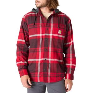 Relaxed Fit Flannel Lined Hooded Shirt Jac_image