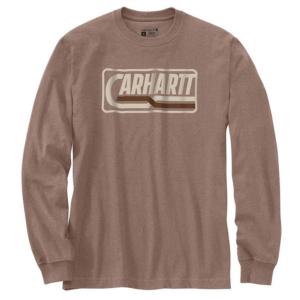 Loose Fit Heavyweight Long-Sleeve Logo Graphic T-Shirt_image