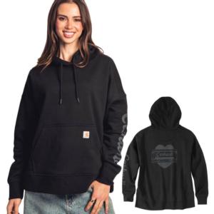 Midweight Oversized Graphic Hooded Sweatshirt_image