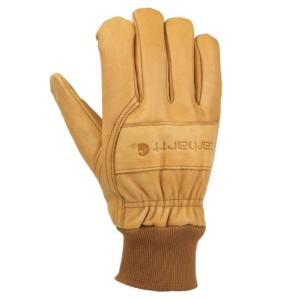Insulated Leather Knit Cuff Work Glove