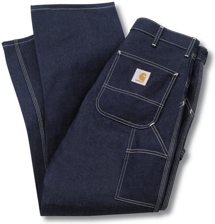 carhartt denim carpenter pants