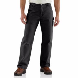 Loose Fit Washed Duck Flannel Lined Utility Pant Size 34x32_image