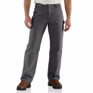 Loose Fit Washed Duck Flannel Lined Utility Pant_image