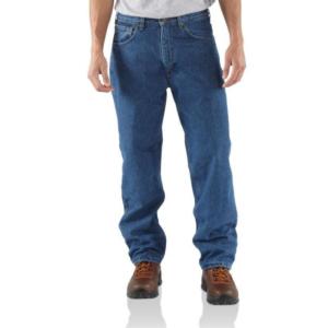 Carhartt Relaxed Fit Fleece Lined Straight Leg Jean | Factory 2nd