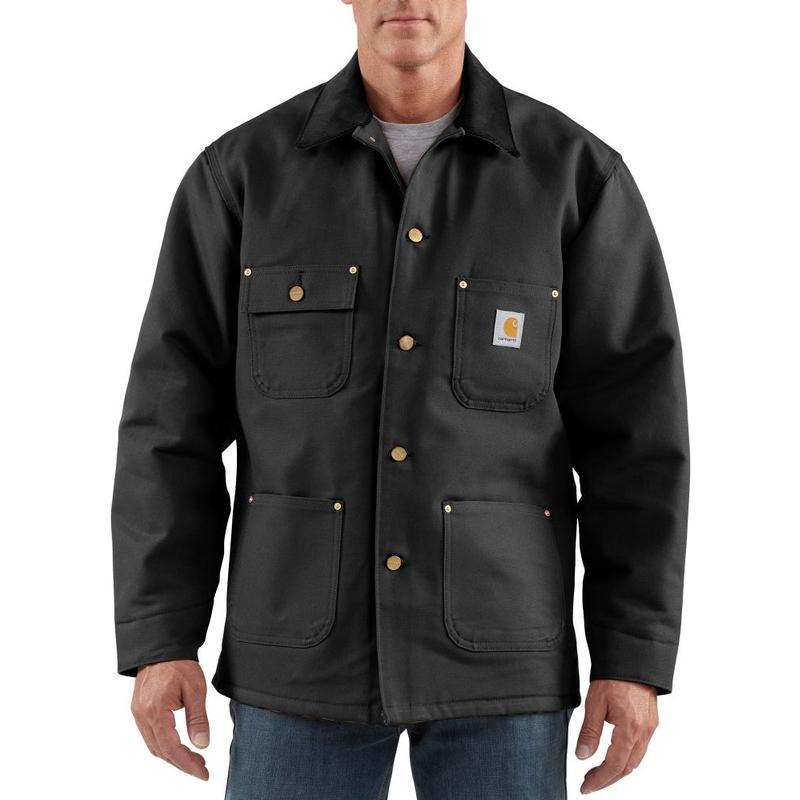 Carhartt Men's Blanket Lined Duck Chore Coat C001