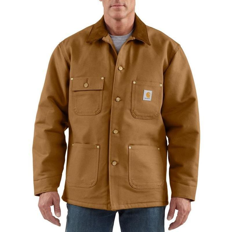 Carhartt Men's Blanket Lined Duck Chore Coat C001