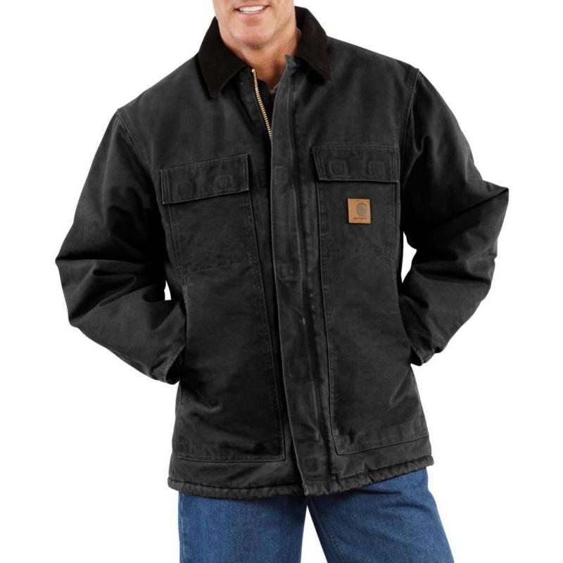 Carhartt Sandstone Duck Arctic Quilt Lined Traditional Coat C26