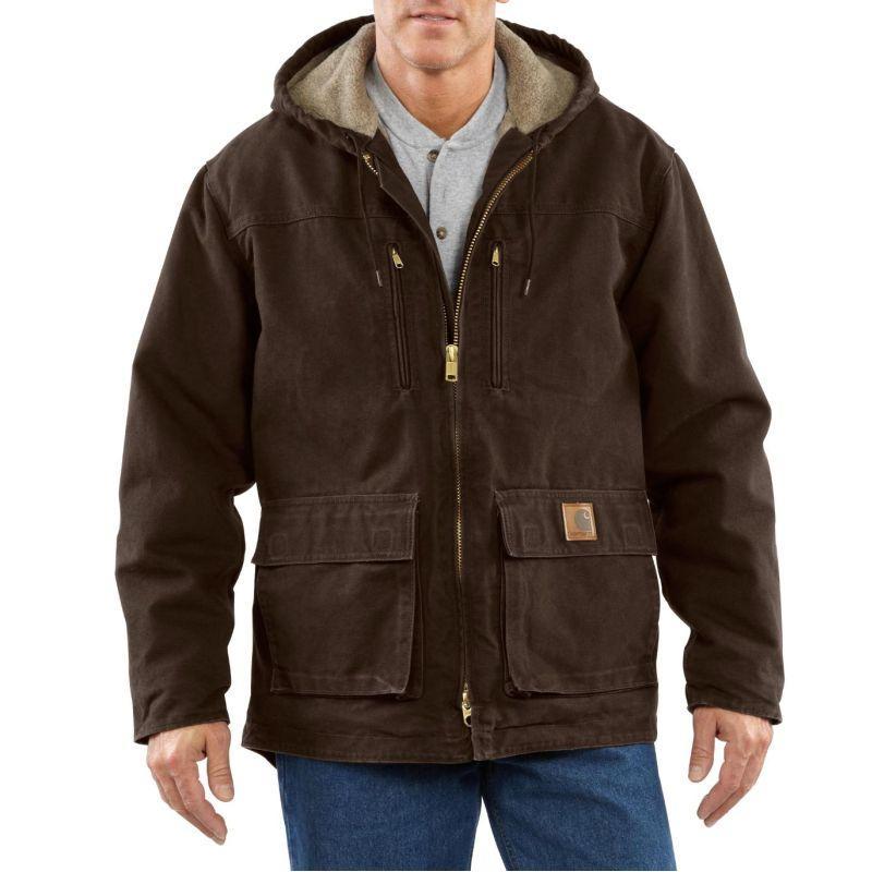 Carhartt Men's Sandstone Jackson CoatSherpa Lined C95