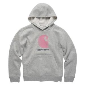 Long-Sleeve Pullover Graphic Hooded Sweatshirt- Girls_image