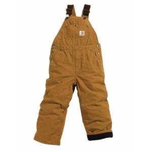 Carhartt Kid's Duck Quilt Lined Bib Overalls (8-16)_image