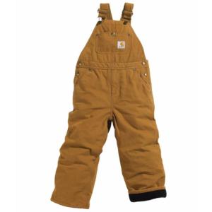 Carhartt Youth Quilt Lined Canvas Bib Overalls_image