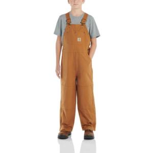 Carhartt Youth Quilt Lined Canvas Bib Overalls_image