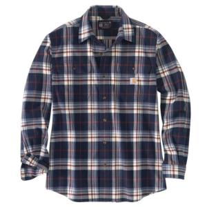 Loose Fit Heavyweight Plaid Flannel Shirt_image