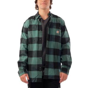 Rugged Flex Relaxed Fit Midweight Plaid Flannel Shirt_image