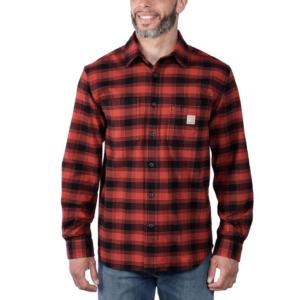 Rugged Flex Relaxed Fit Midweight Plaid Flannel Shirt_image
