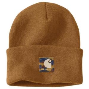 Knit Camo Patch Beanie_image
