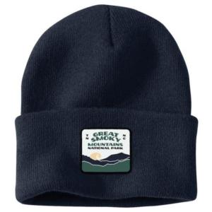 Knit Cuffed Smoky Mountain National Park Patch Beanie_image