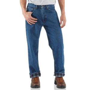 Relaxed Fit Flannel Lined Jean_image