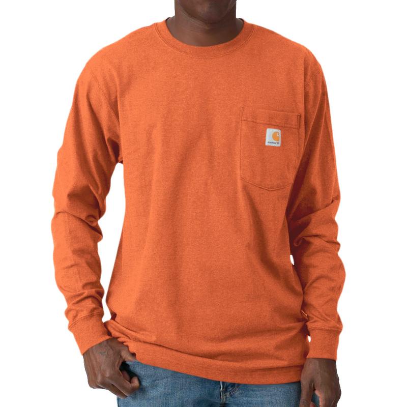 Carhartt Men's Loose Fit Heavyweight Long Sleeve Pocket Tee - Closeout ...