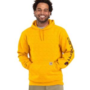 Loose Fit Midweight Graphic Arm Logo Hooded Sweatshirt_image