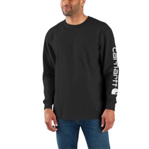 Relaxed Fit Heavyweight Long Sleeve Graphic Logo Arm T-Shirt_image