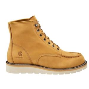 6 in. Women's Wedge Moc Soft Toe Boot - Wheat_image