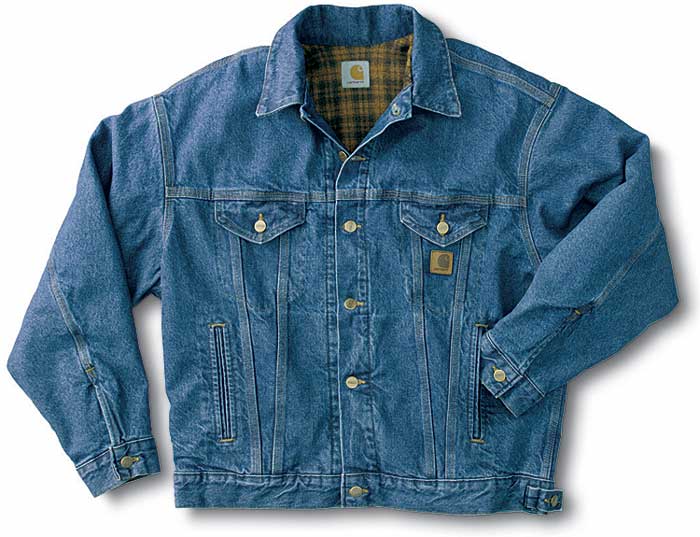 carhartt lined denim jacket