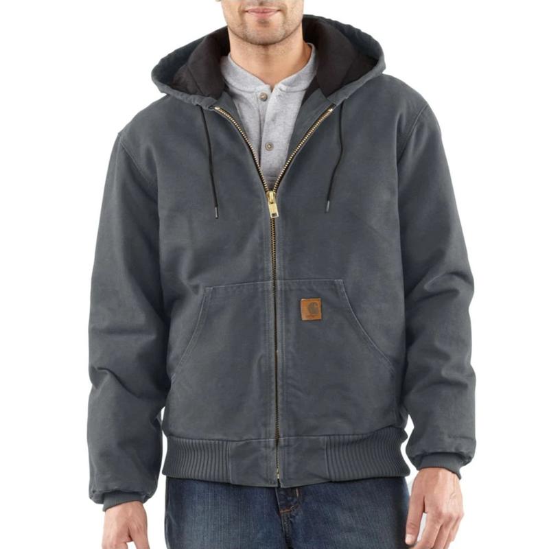 Carhartt Sandstone Quilted Flannel Lined Active Jackets- IRR J130irr
