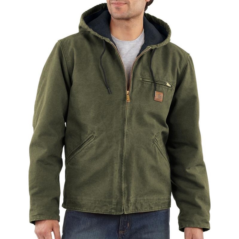 green fleece lined jacket
