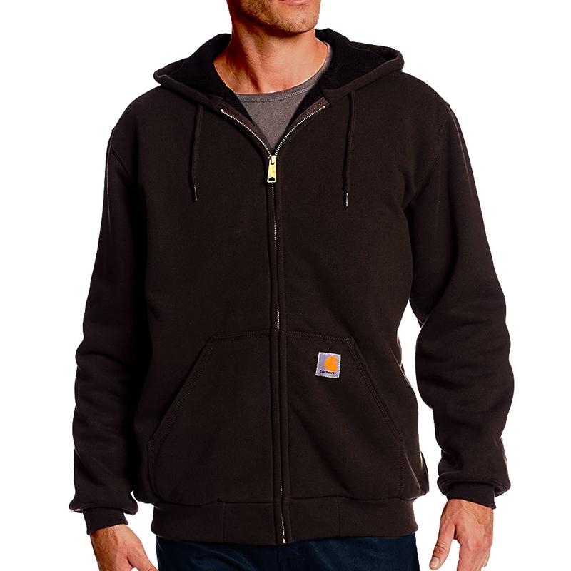 Carhartt Men's 12 oz. Thermal-Lined Hooded Zip-Front Sweatshirts J149