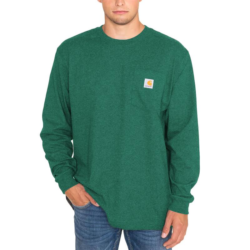 Loose Fit Heavyweight Long Sleeve Pocket T-Shirt K126