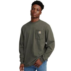Loose Fit Long Sleeve Dearborn Pocket T-Shirt_image