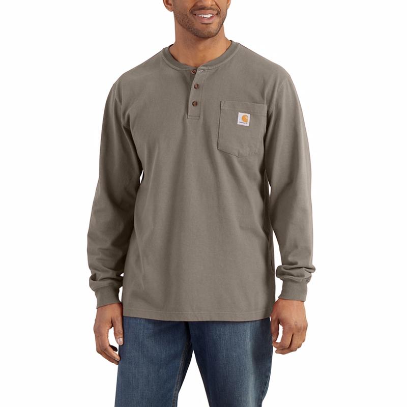 Carhartt Long Sleeve Workwear Henley Shirt - Irregular K128irr