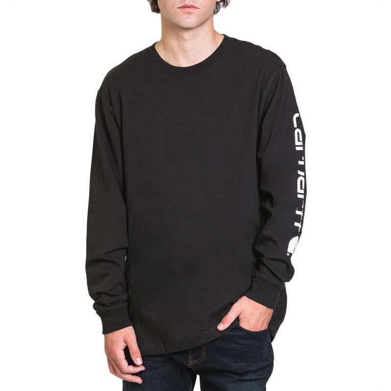 Loose Fit Heavyweight Long Sleeve Graphic Logo Arm T-Shirt K231