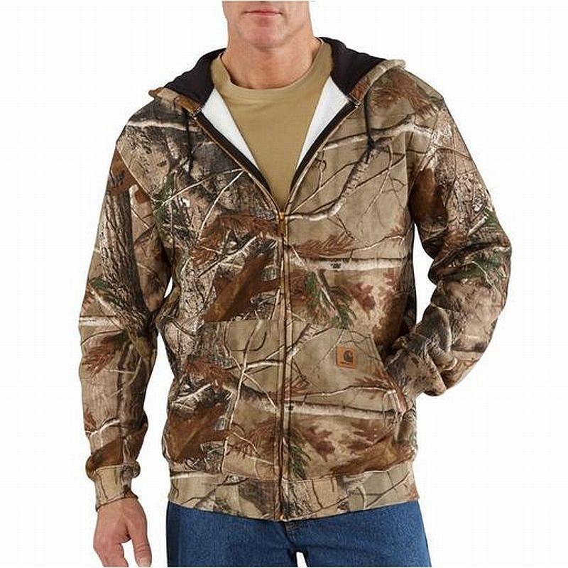carhartt men's loose fit heavyweight camo hoodie