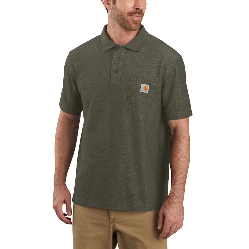 Carhartt Men's Contractors Washed Work Pocket Polo K570